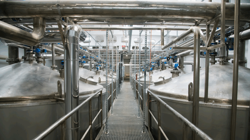 Modern food and beverage facilities rely on clean-in-place systems and proper water management to prevent wastewater odor emissions.